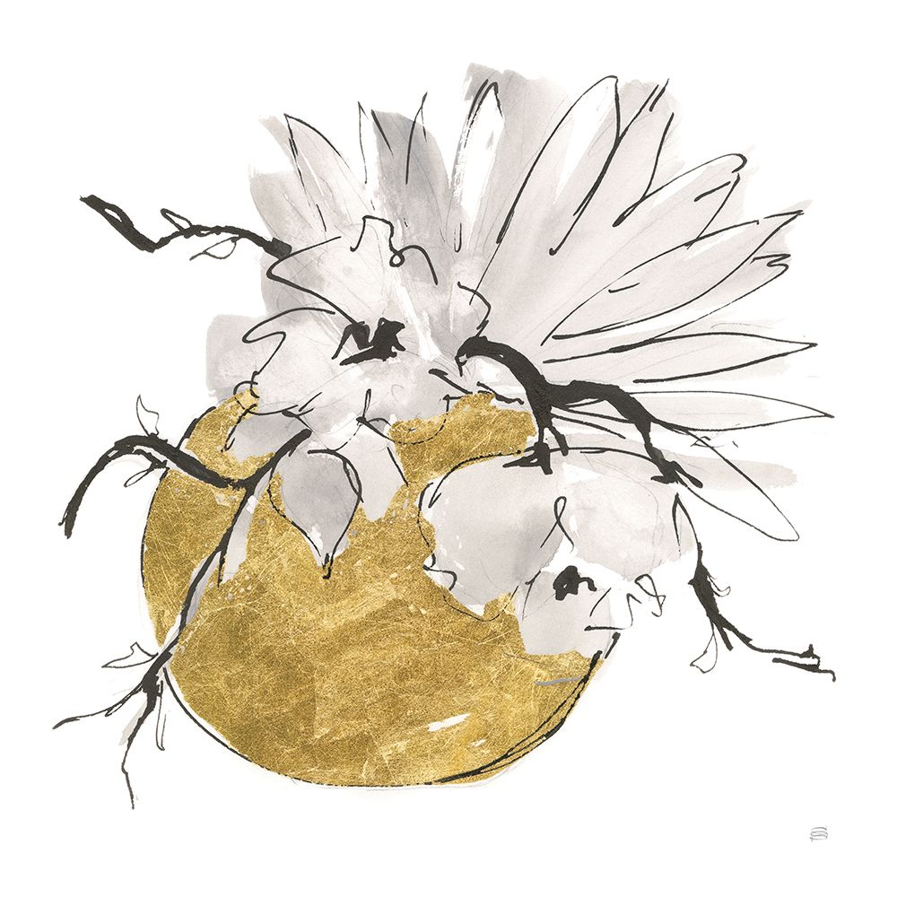Delicate Gilded Vase I art print by Chris Paschke for $57.95 CAD