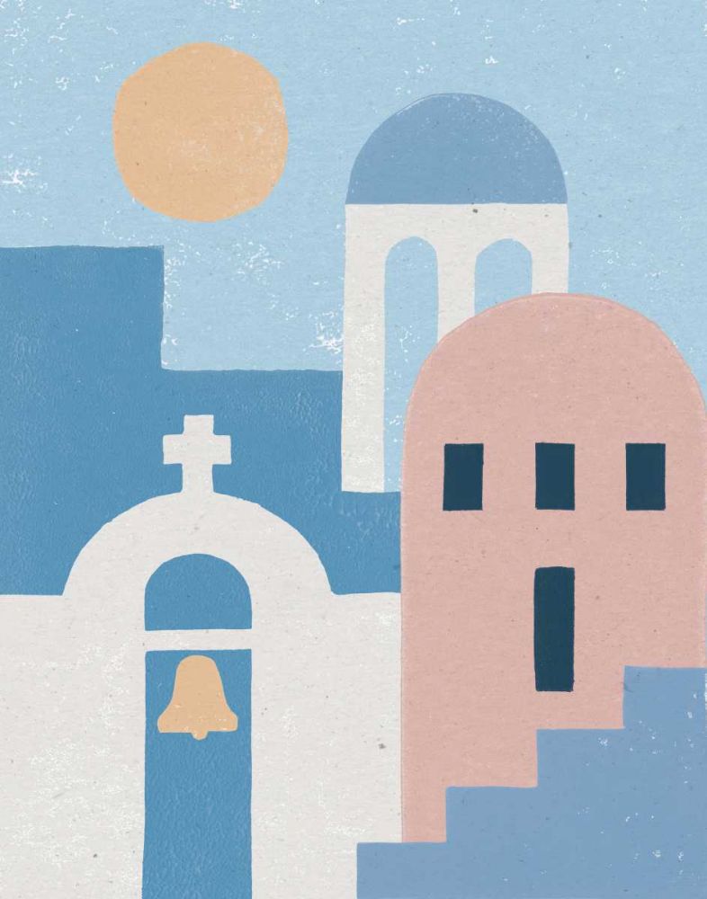 Santorini Summer II art print by Moira Hershey for $57.95 CAD