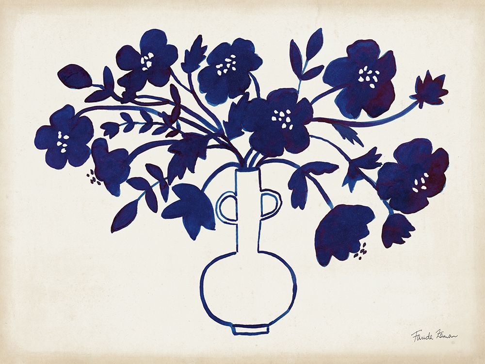 Modern Blue I art print by Farida Zaman for $57.95 CAD