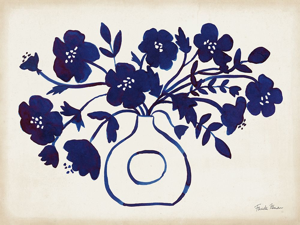 Modern Blue II art print by Farida Zaman for $57.95 CAD