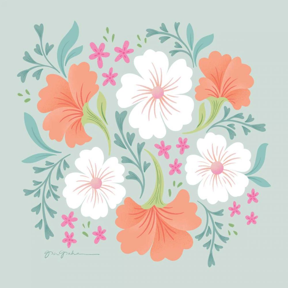 Boho Florals I art print by Gia Graham for $57.95 CAD