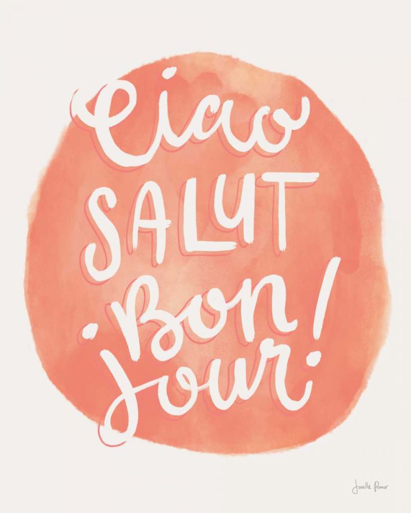 Ciao Lettering II art print by Janelle Penner for $57.95 CAD
