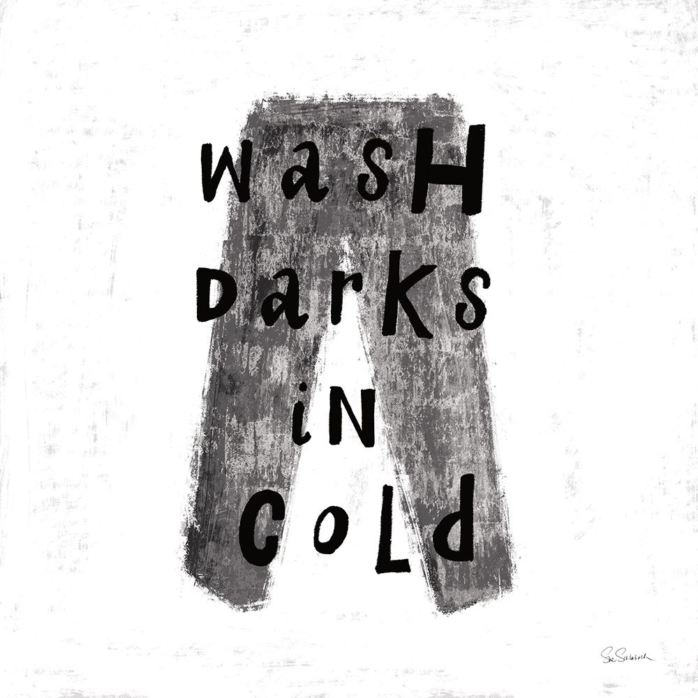 Laundry Rules V BW art print by Sue Schlabach for $57.95 CAD