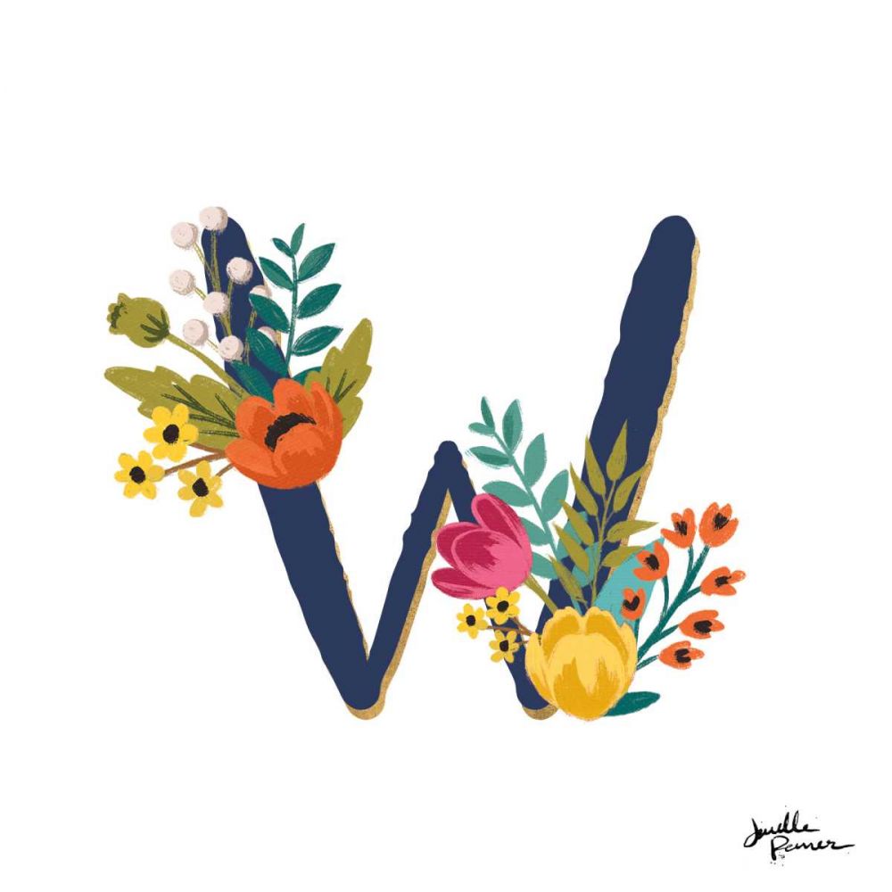 Romantic Luxe W Navy art print by Janelle Penner for $57.95 CAD