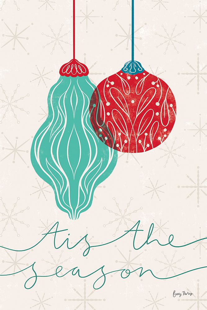 Retro Ornaments VII art print by Becky Thorns for $57.95 CAD