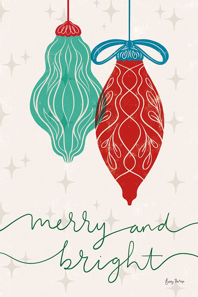 Retro Ornaments VIII art print by Becky Thorns for $57.95 CAD