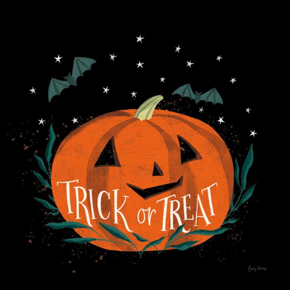 Cute Halloween II art print by Becky Thorns for $57.95 CAD