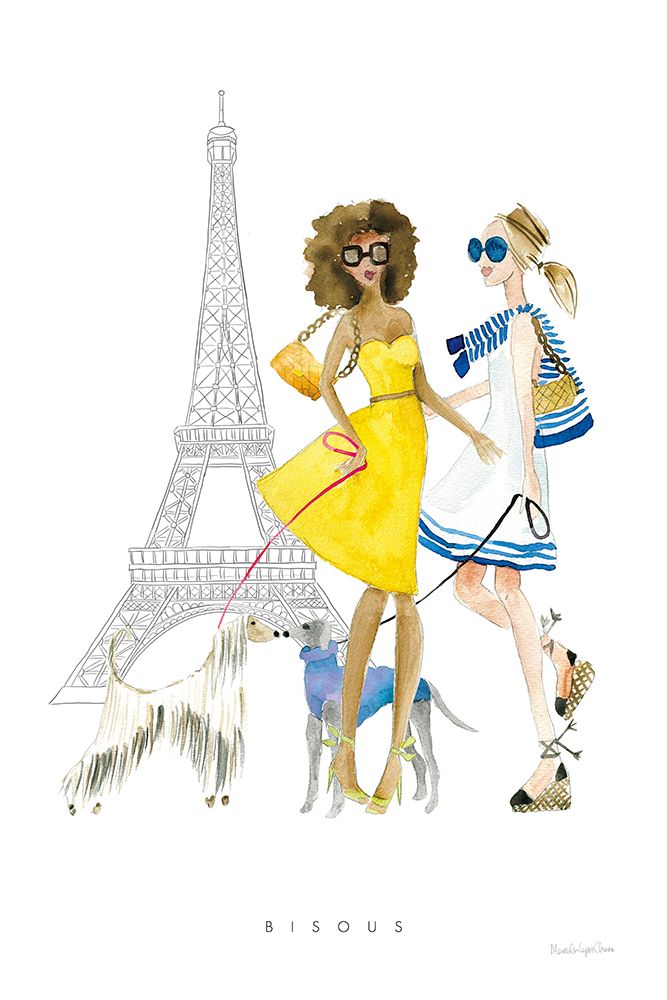 Paris Girlfriend I art print by Mercedes Lopez Charro for $57.95 CAD