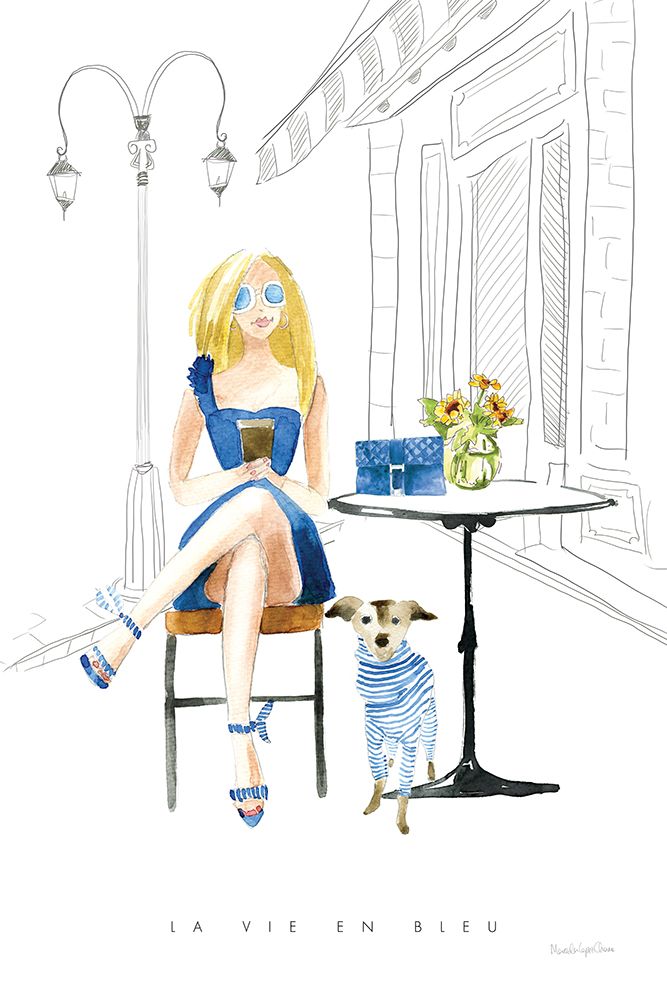 Paris Girlfriends VI art print by Mercedes Lopez Charro for $57.95 CAD