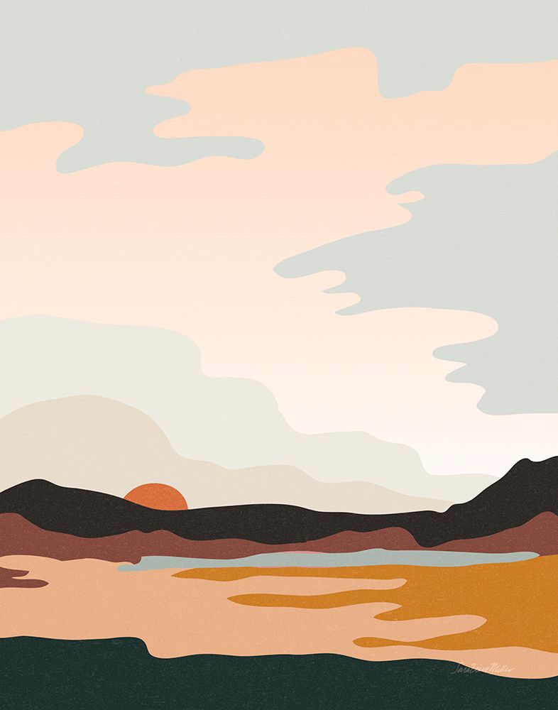 Hills and Valleys III Boho art print by Sara Zieve Miller for $57.95 CAD
