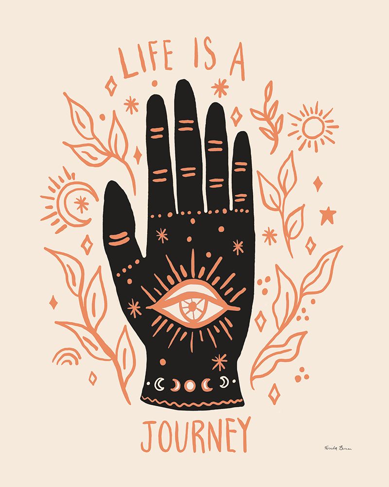 Palm Reading I Neutral art print by Farida Zaman for $57.95 CAD