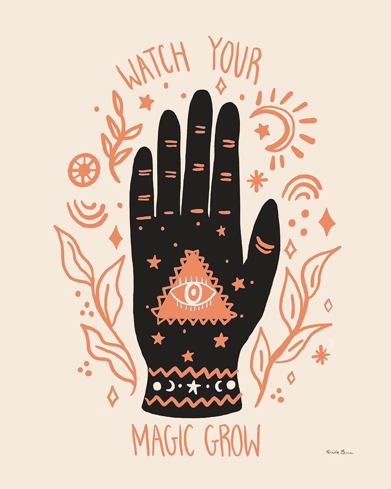 Palm Reading II Neutral art print by Farida Zaman for $57.95 CAD