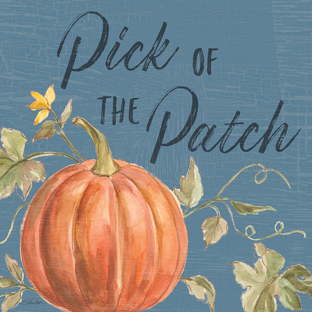 Happy Harvest VIII Blue art print by Silvia Vassileva for $57.95 CAD