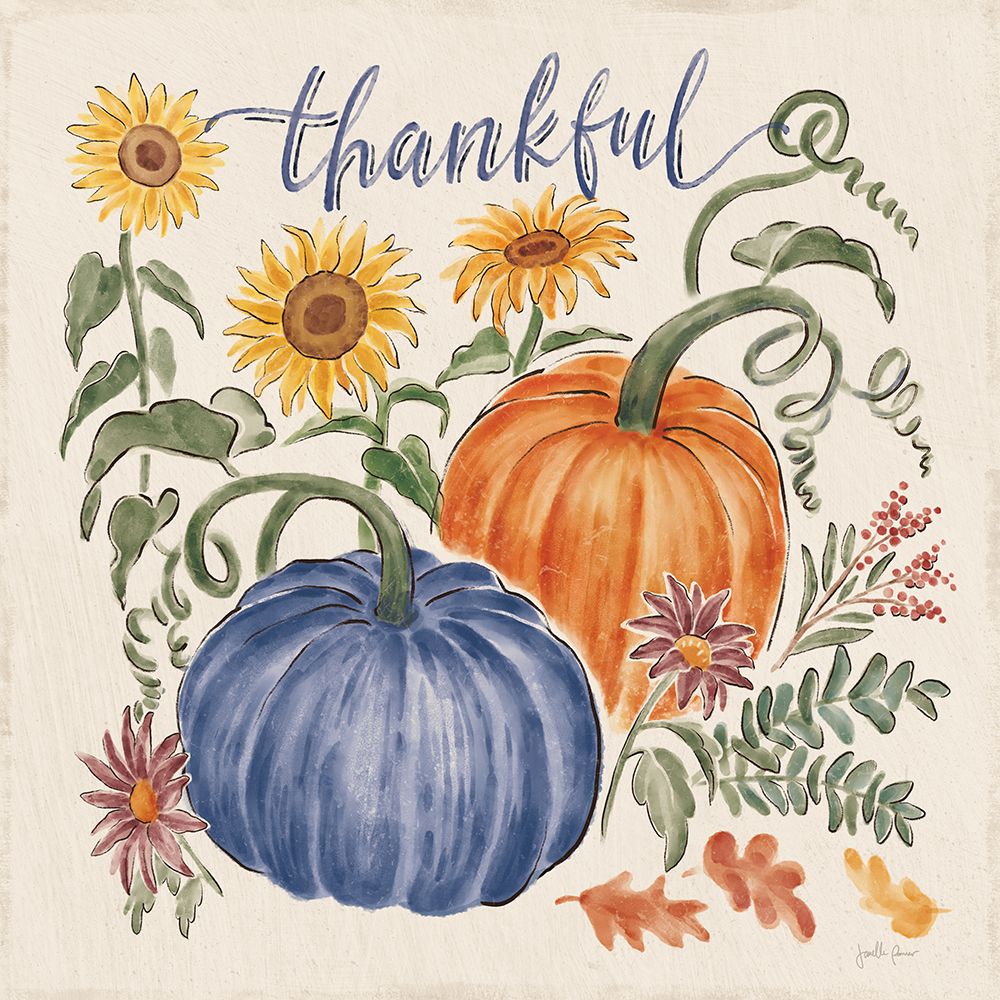 Harvest Jewels III Navy art print by Janelle Penner for $57.95 CAD
