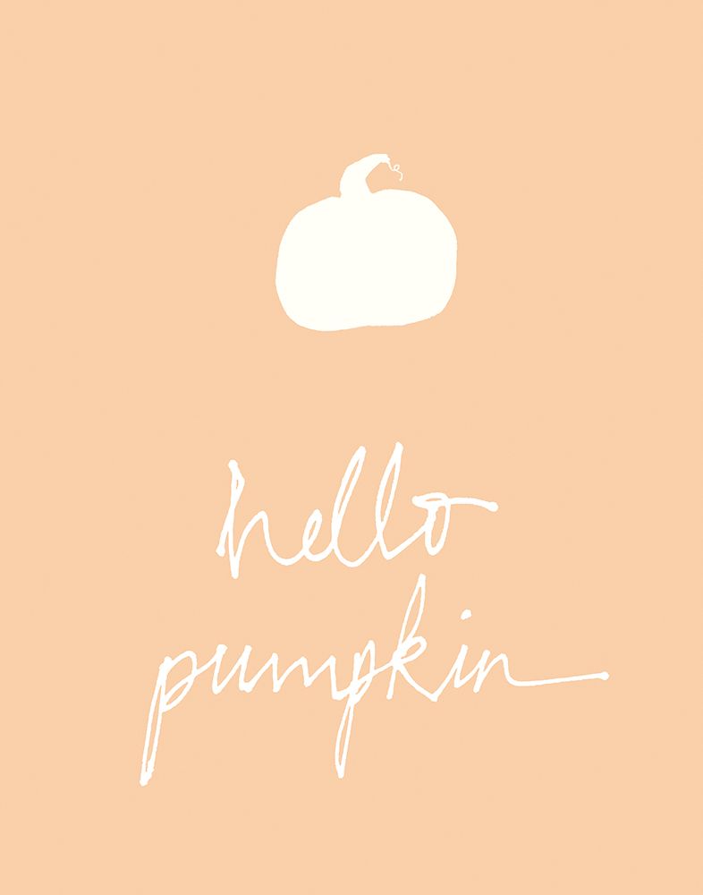 Hello Pumpkin Orange art print by Wild Apple Portfolio for $57.95 CAD
