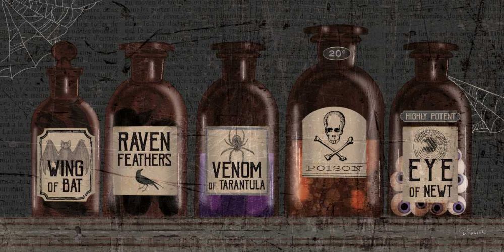 Apothecary Noir VI art print by Sue Schlabach for $57.95 CAD