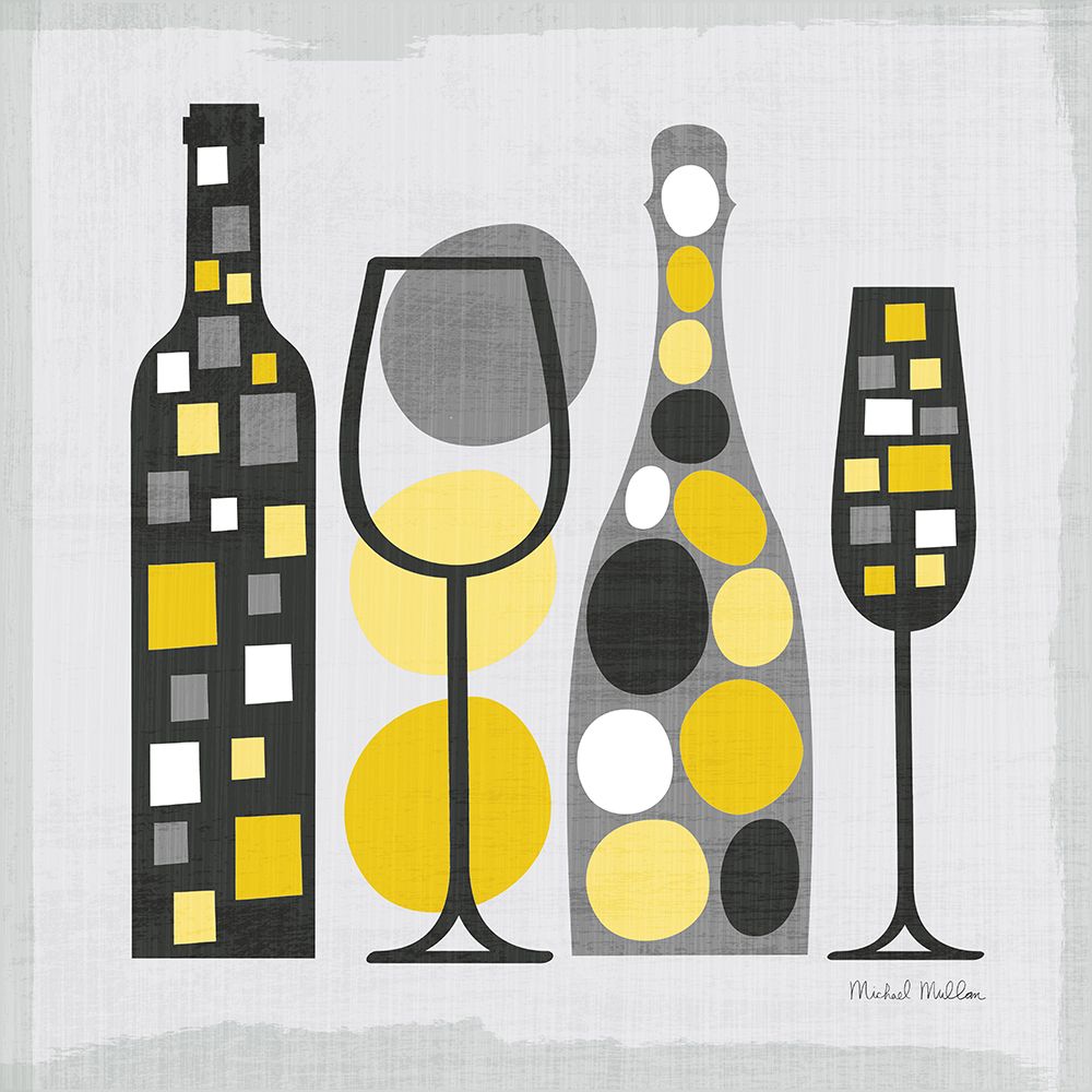 Modern Kitchen Square I Yellow art print by Michael Mullan for $57.95 CAD