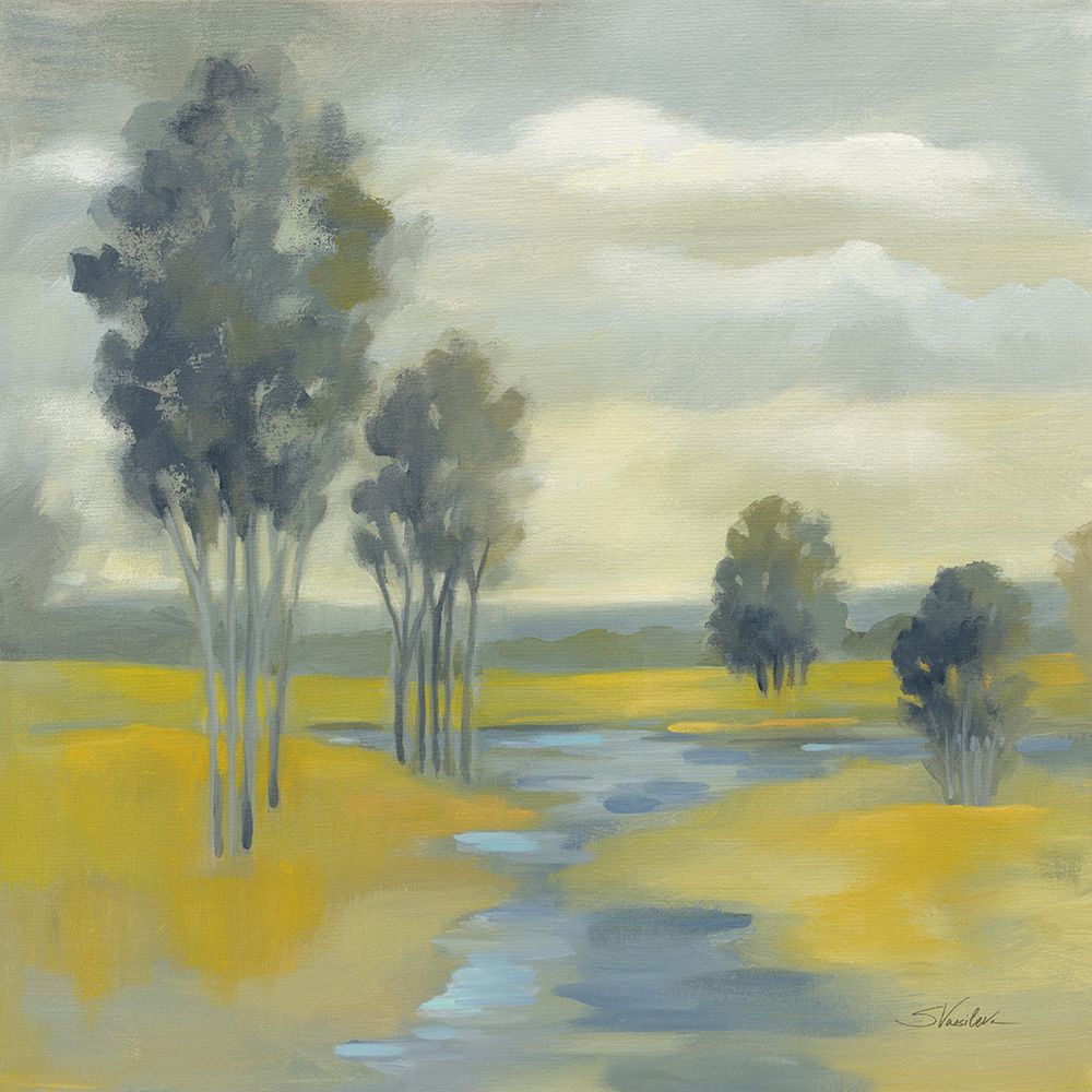 Mustard Yellow Fields art print by Silvia Vassileva for $57.95 CAD