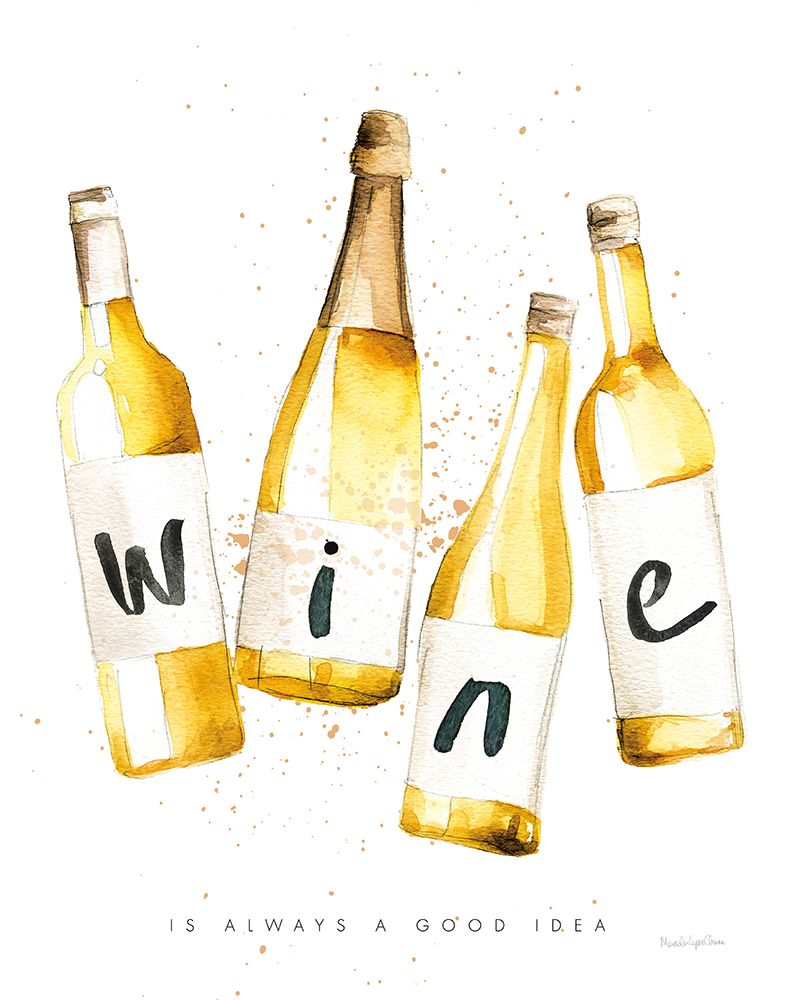 Pop the Cork IV art print by Mercedes Lopez Charro for $57.95 CAD