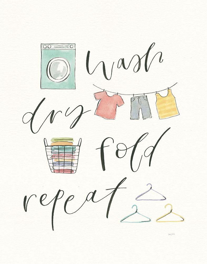 Wash Dry Fold Repeat V art print by Jenaya Jackson for $57.95 CAD