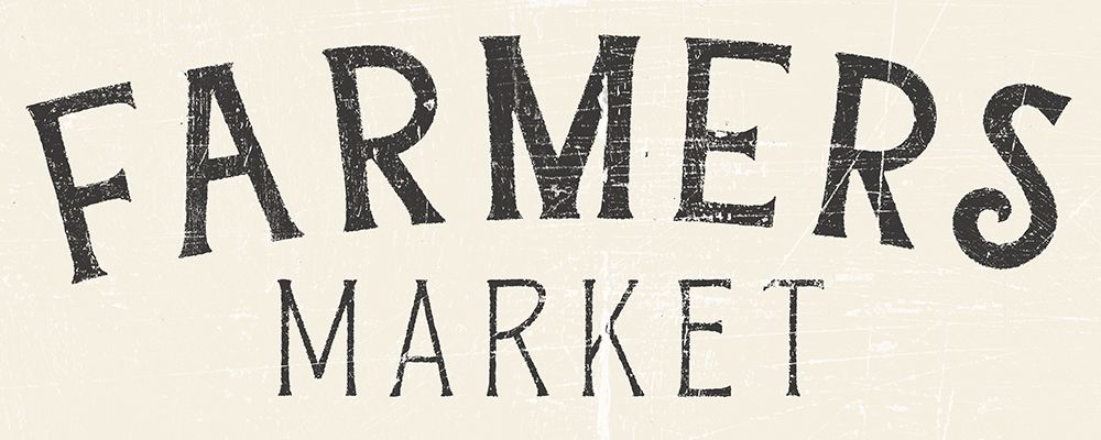 Vintage Farmers Market Sign art print by Wild Apple Portfolio for $57.95 CAD
