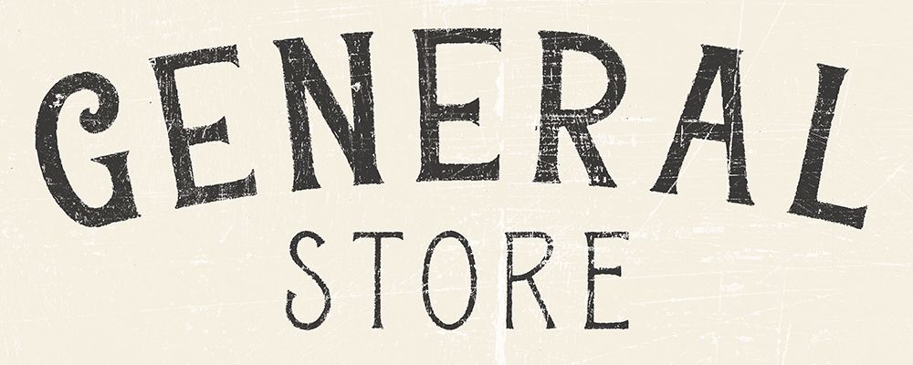 Vintage General Store Sign art print by Wild Apple Portfolio for $57.95 CAD