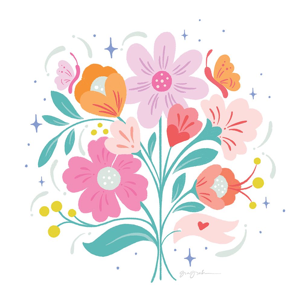 Bright Bouquet I art print by Gia Graham for $57.95 CAD