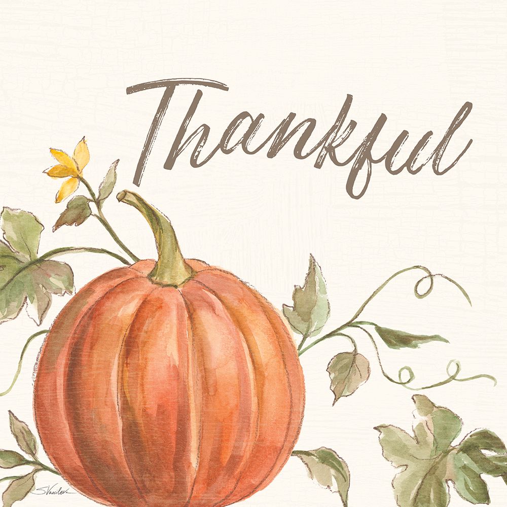 Happy Harvest VIII Thankful art print by Silvia Vassileva for $57.95 CAD