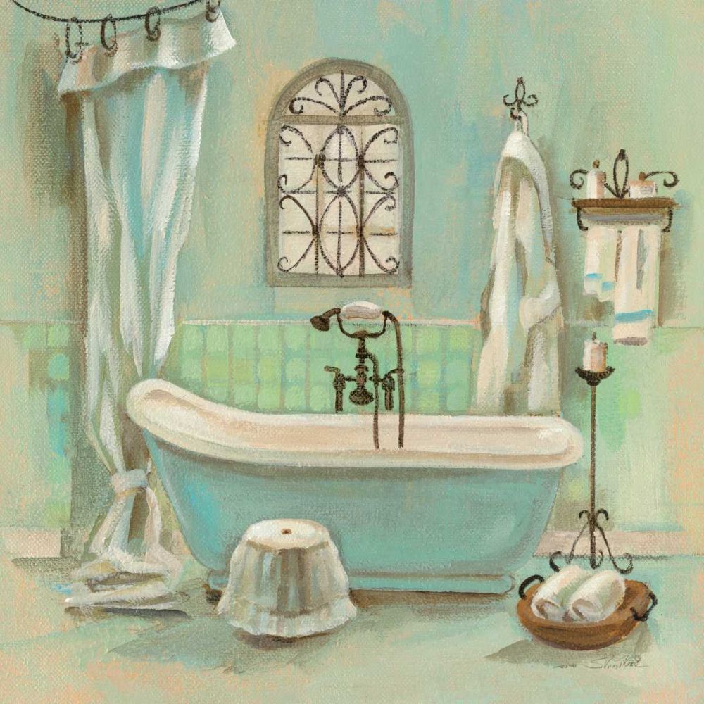 Glass Tile Bath I art print by Silvia Vassileva for $57.95 CAD