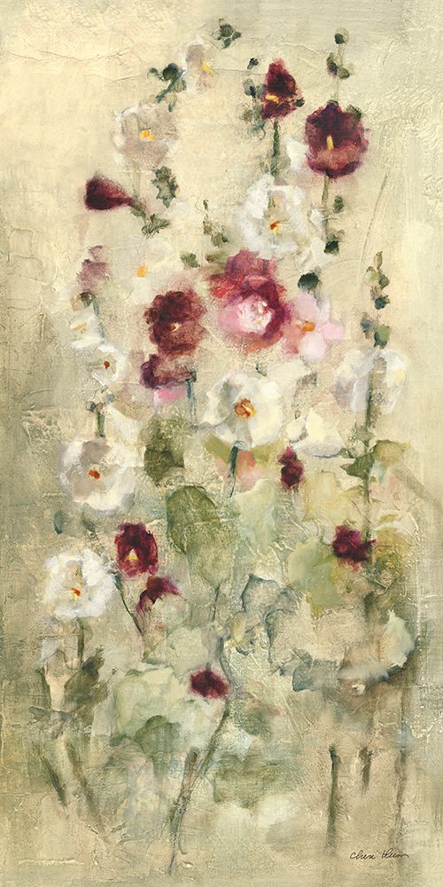 Hollyhocks Panel II art print by Cheri Blum for $57.95 CAD