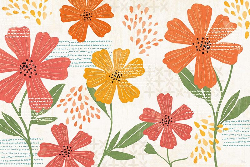 Mod Floral I art print by Veronique Charron for $57.95 CAD