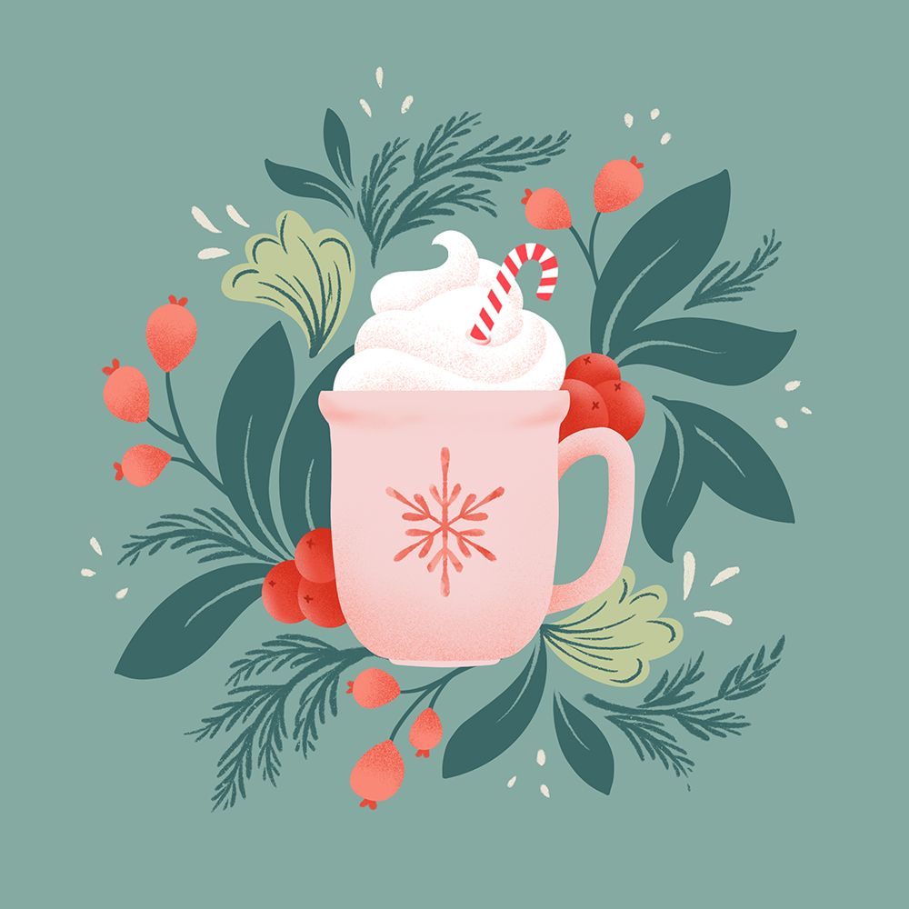 Holiday Mug I art print by Gia Graham for $57.95 CAD