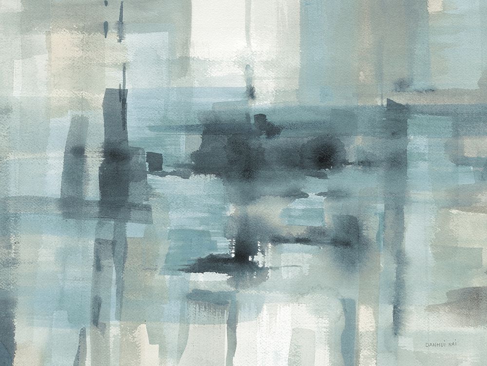 Liquid Structure Tranquil Aqua Crop art print by Danhui Nai for $57.95 CAD