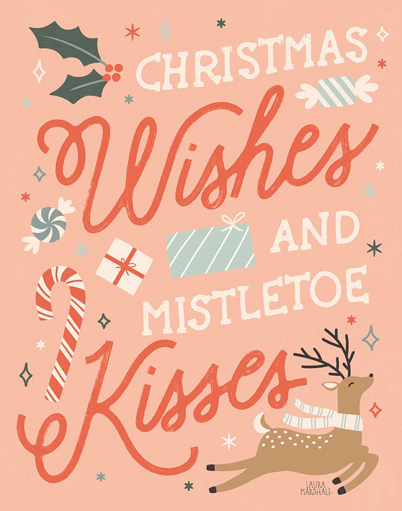Reindeer Holiday II art print by Laura Marshall for $57.95 CAD