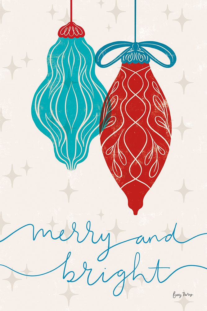 Retro Ornament VIII Blue art print by Becky Thorns for $57.95 CAD