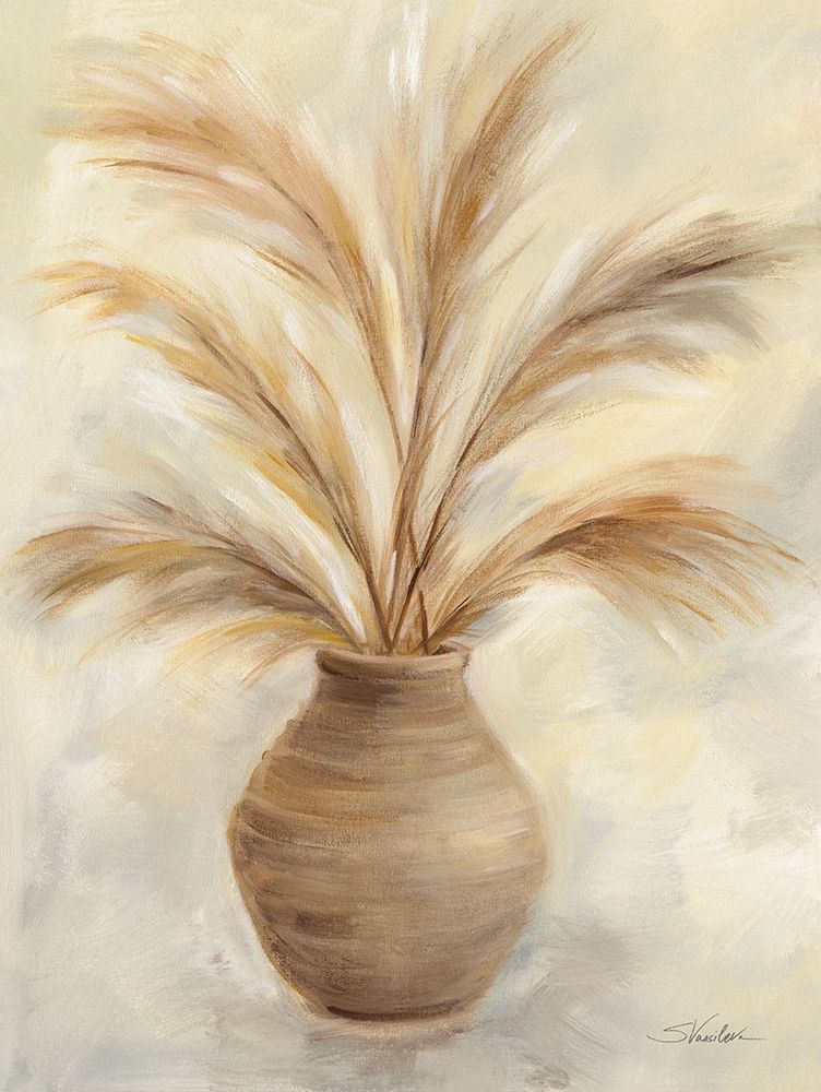 Vase of Grasses II art print by Silvia Vassileva for $57.95 CAD