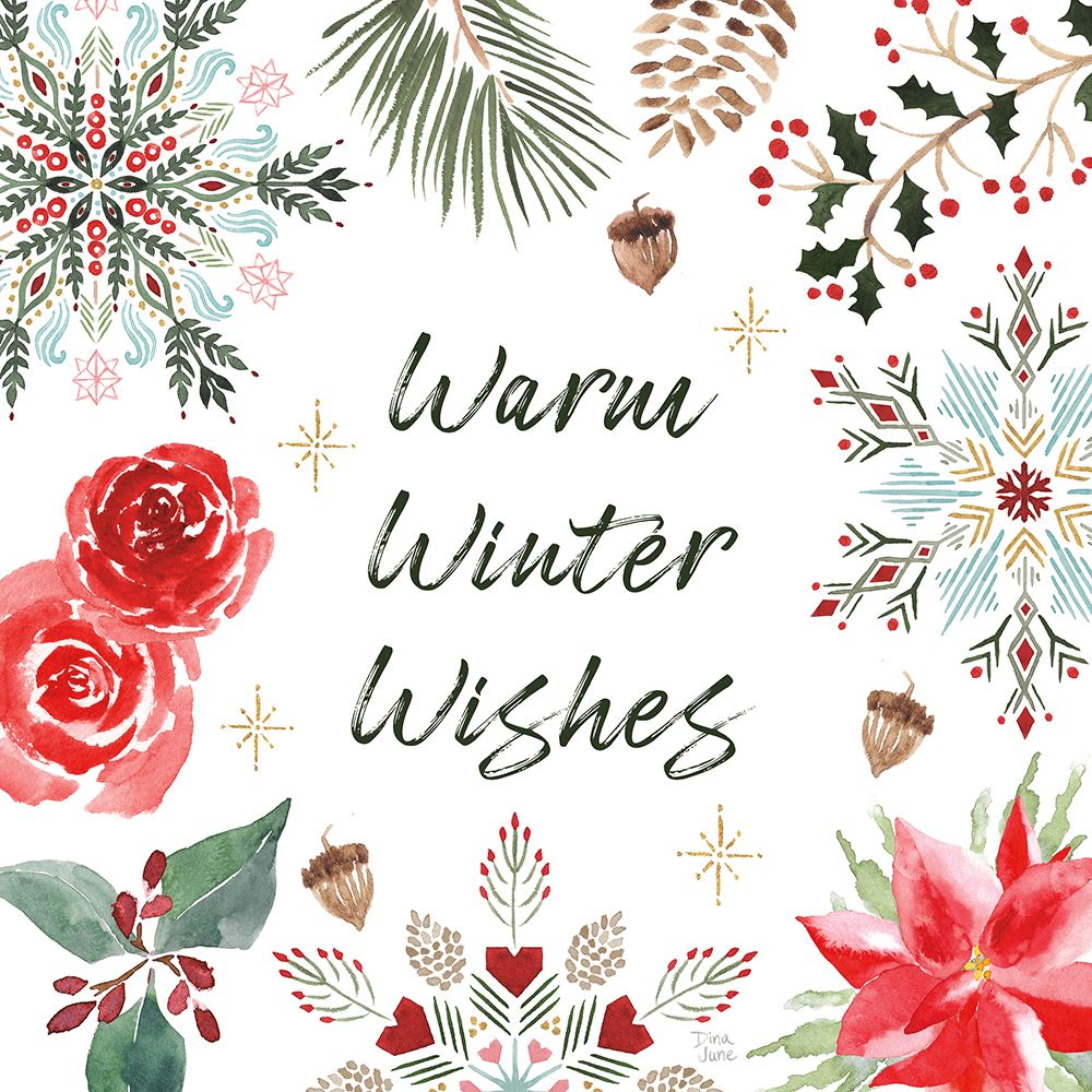 Winter Moment VI on White art print by Dina June for $57.95 CAD