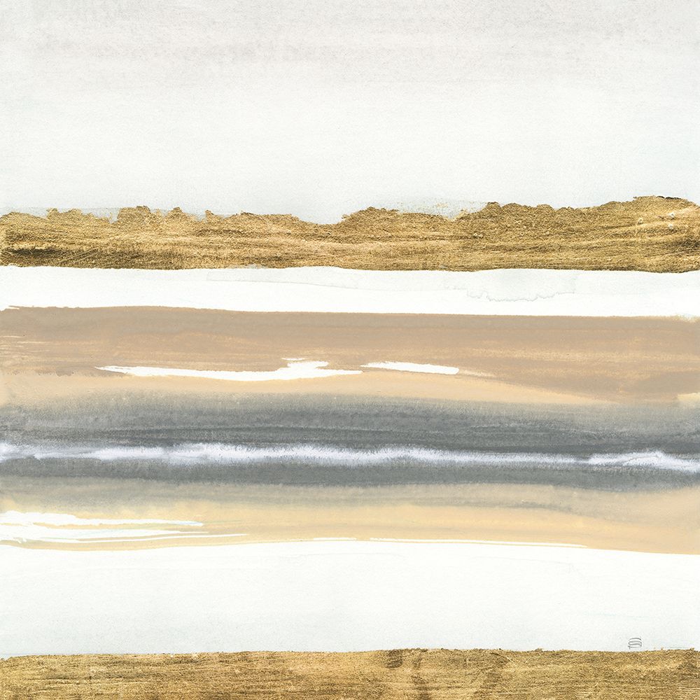 Gold and Gray Sand IV art print by Chris Paschke for $57.95 CAD