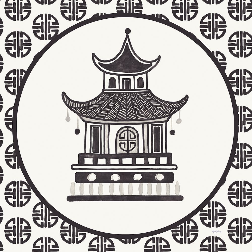 Everyday Chinoiserie VI BW art print by Mary Urban for $57.95 CAD