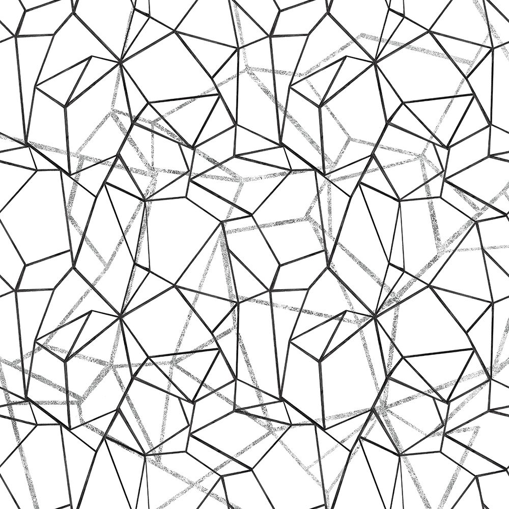 Across Geometrics Silver Crop art print by Wild Apple Portfolio for $57.95 CAD