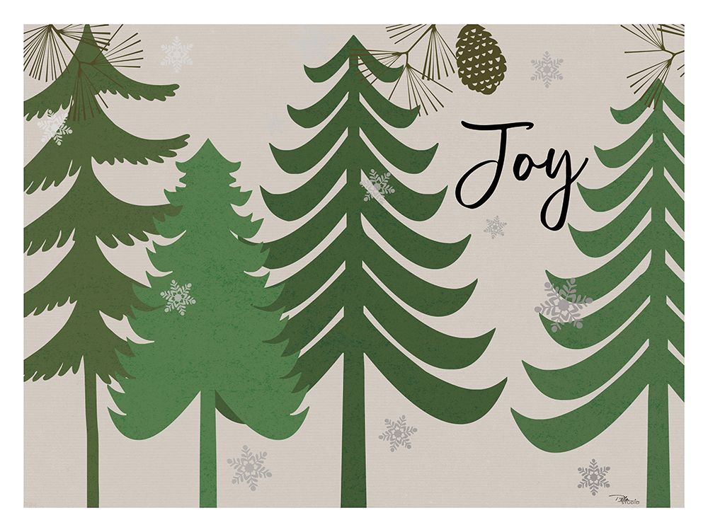 Woodland Christmas VII Green art print by Pela Studio for $57.95 CAD
