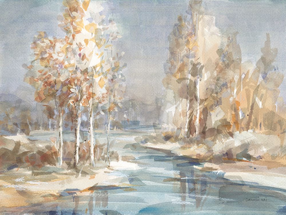 Flowing River art print by Danhui Nai for $57.95 CAD