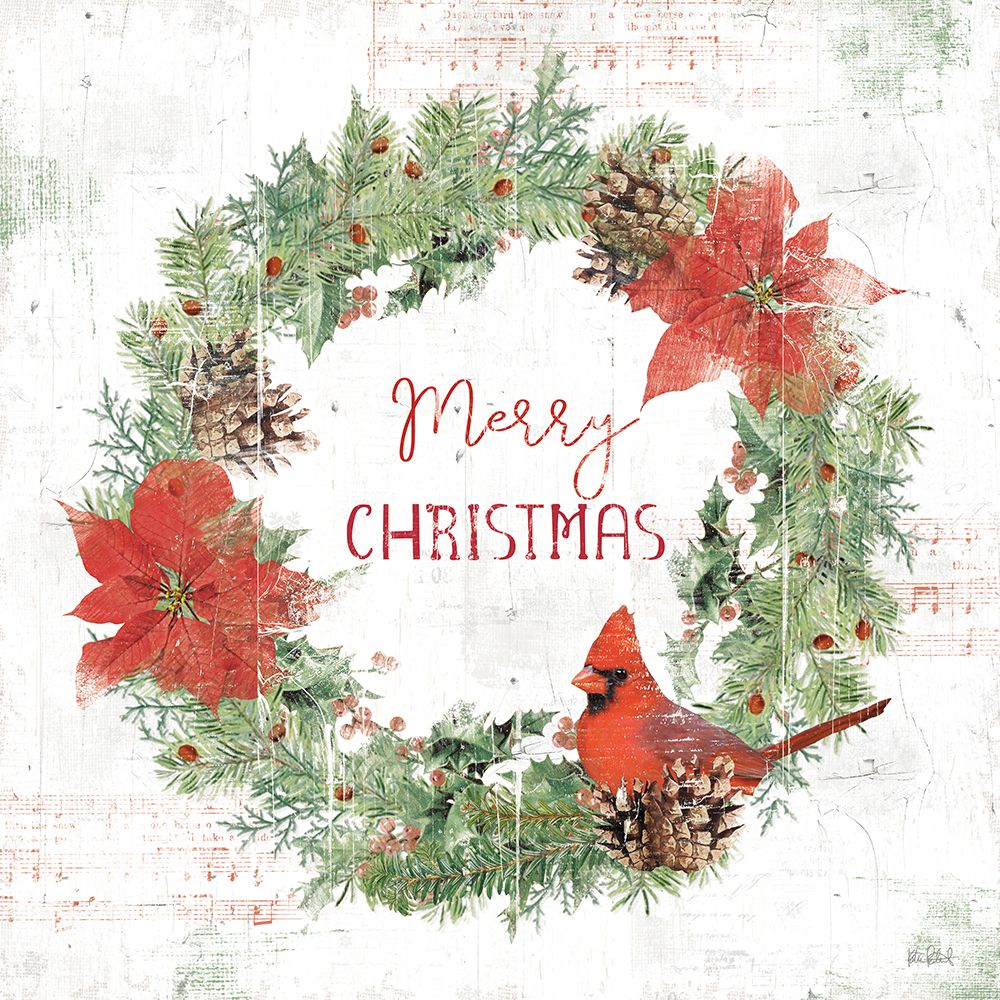 Wooded Holiday V Christmas art print by Katie Pertiet for $57.95 CAD