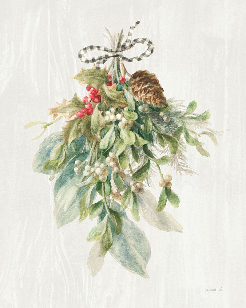 Floursack Holiday XII Plaid art print by Danhui Nai for $57.95 CAD