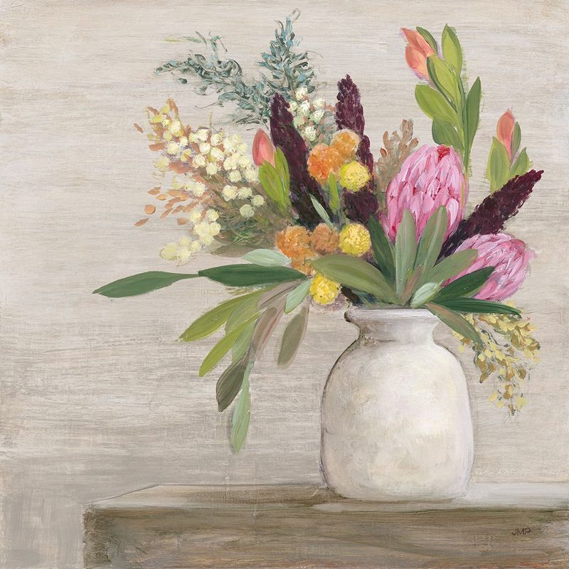 Protea Still Life I art print by Julia Purinton for $57.95 CAD