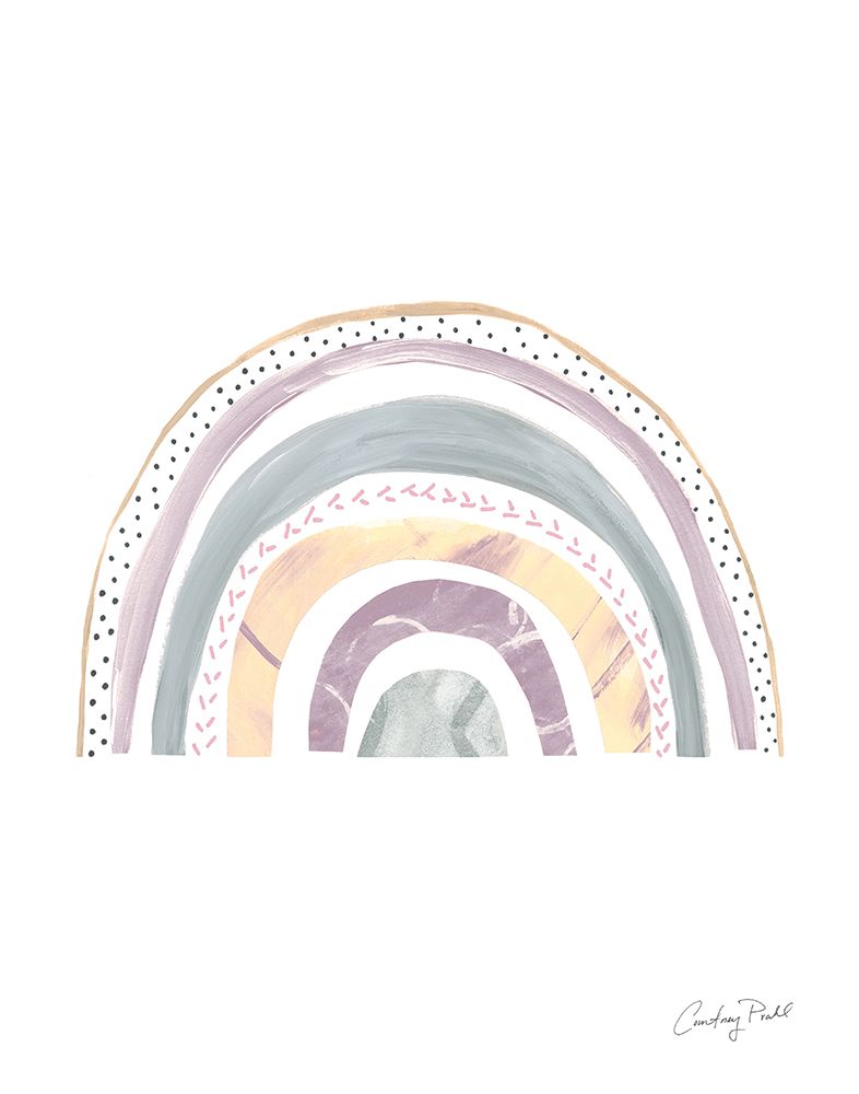 Boho Rainbow IX Purple art print by Courtney Prahl for $57.95 CAD