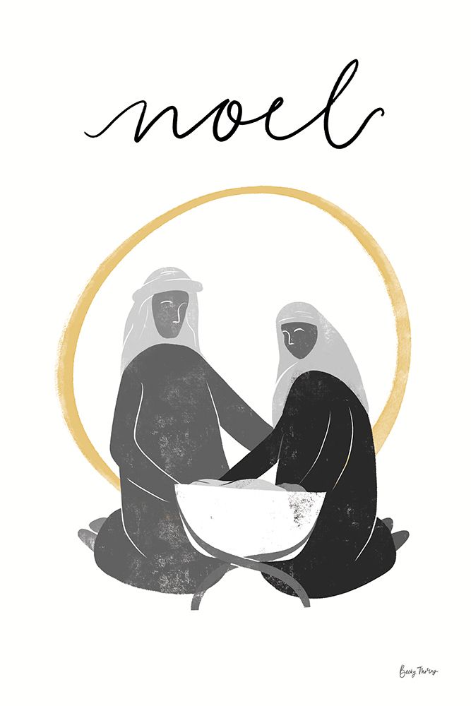Nativity II BWG art print by Becky Thorns for $57.95 CAD