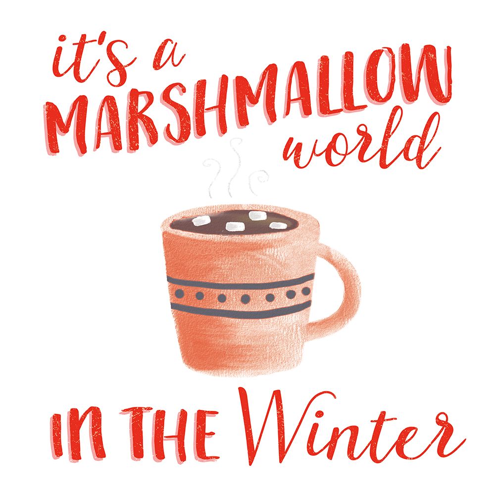 Cozy Winter VII Red art print by Laura Marshall for $57.95 CAD