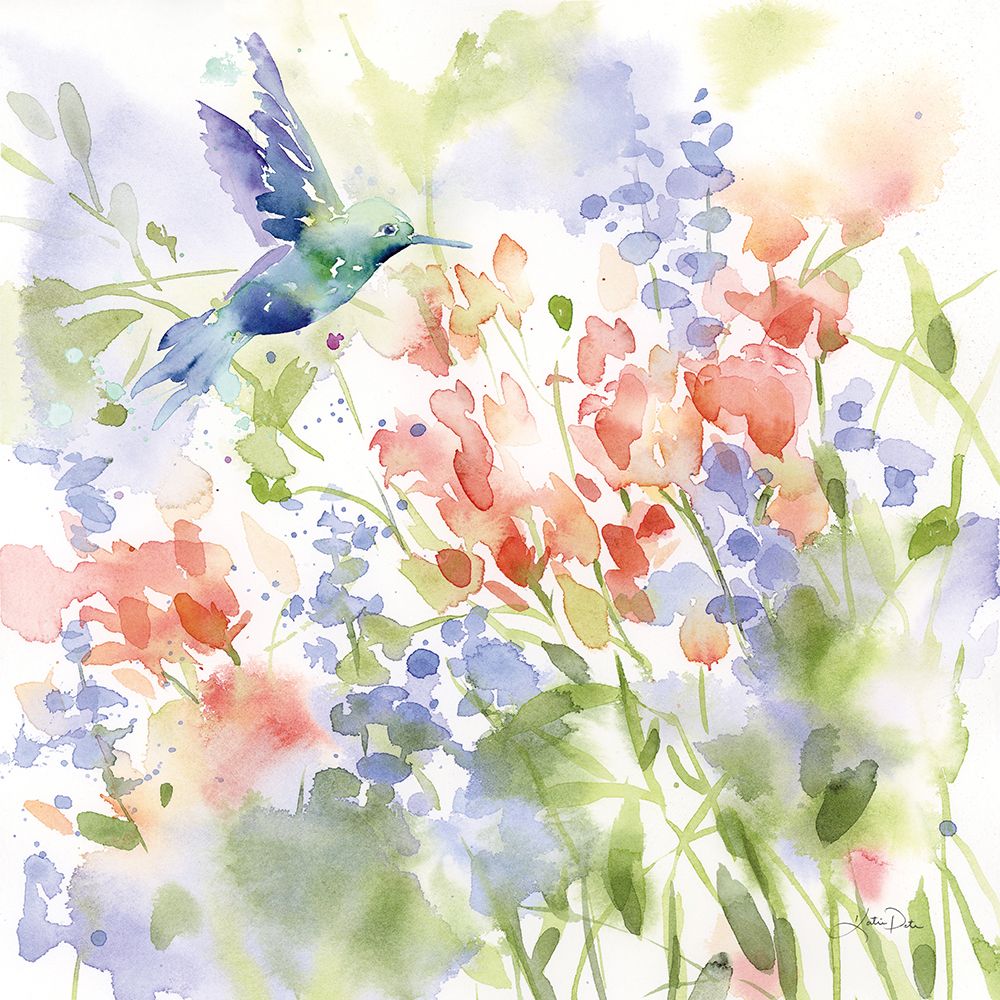 Hummingbird Meadow art print by Katrina Pete for $57.95 CAD