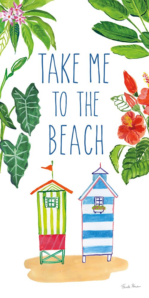 Tropical Home VII on White art print by Farida Zaman for $57.95 CAD
